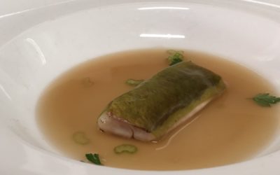 BRECA CON VELO DE DASHI Y SU JUGO